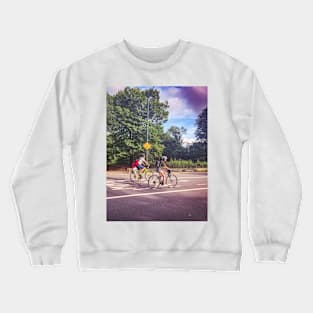 Central Park Bikers Manhattan New York City Crewneck Sweatshirt